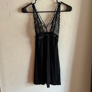 Black Lingerie Nightgown